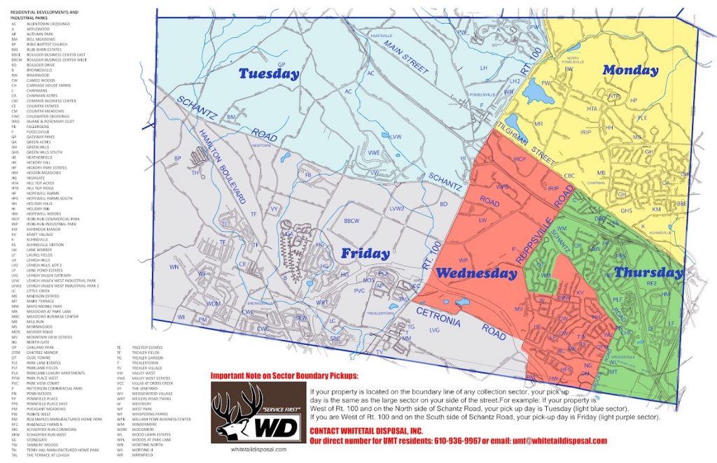 Upper Macungie Township Whitetail Disposal